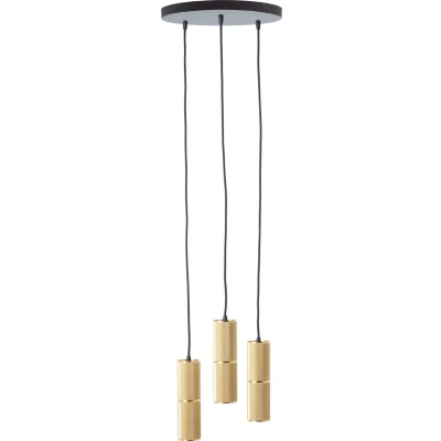 Afbeelding van Brilliant Marty Hanglamp 3 lichts Rond LED GU10 Zwart/Goud