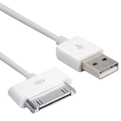 Afbeelding van TRIXES 30 pin 2M Lange Witte USB Data Sync Oplaadkabel