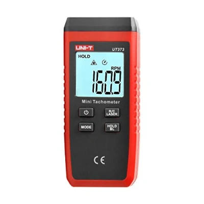 Afbeelding van UT373 Mini laser takometer, digitaal, LCD, touch display, snelheidsmeter, stappenteller met achtergrondverlichting