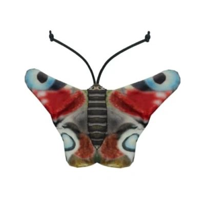 Afbeelding van Wild Life Collection Cat Kattenspeelgoed Kattenspeeltje met Kattenkruid Zacht Materiaal Peacock Butterfly (Dagblauwoog)