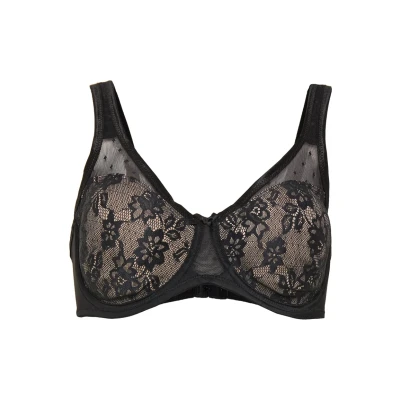 Afbeelding van Lascana Minimizer BRA Beugel BH, Dames, Maat: 100D, Black/nougat
