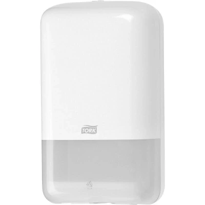 Afbeelding van Tork dispenser voor gevouwen toiletpapier wit toiletrolhouder (556000)