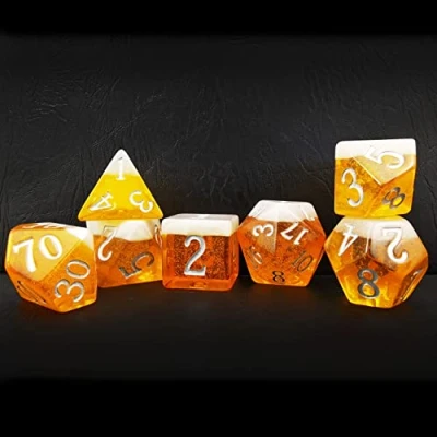 Afbeelding van Bescon Oversized Beer Dice Set, Novelty 7pcs BeerDice Polyhedral D&amp;D DND Set of 7pcs; Jumbo Oktoberfest