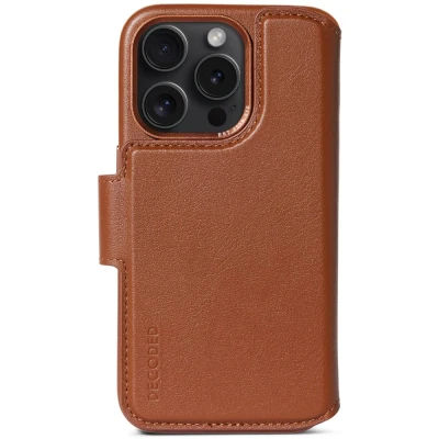 Afbeelding van Decoded Drop Protection MagSafe Wallet iPhone 15 Pro Tan