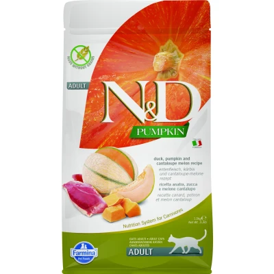 Afbeelding van N&amp;D Pumpkin kattenvoeding Eend 1.5 kg.