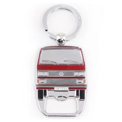 Afbeelding van BRISA VW Collection Volkswagen T3 Bus Transporter Sleutelhanger/flesopener Rood