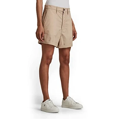 Afbeelding van G Star Lintell Korte Broeken Dames Westpoint Khaki 30