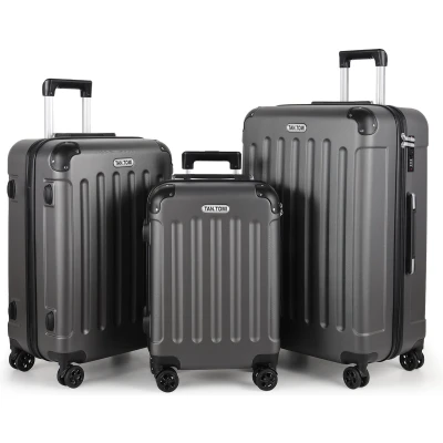 Afbeelding van TAN.TOMI Kofferset 3 Delig 95L Handbagage + 65L +41L Reiskoffer met 4 Wielen Ruimbagage Cijferslot Trolley Koffer Donkergrijs