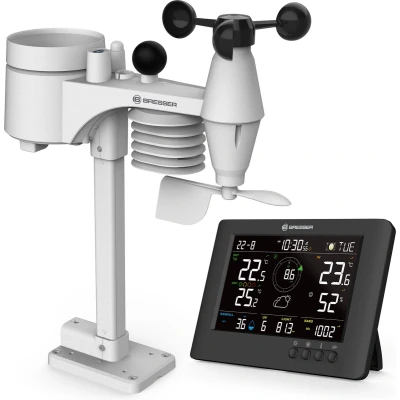 Afbeelding van Bresser ClearViewTB 8 in 1 weerstation met thermo stressindex, Sensirion sensor, multisensor, 1, weerwaarschuwingen