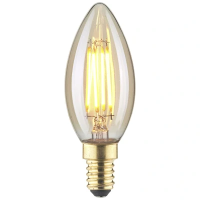 Afbeelding van LightMe LM85052 LED lamp E14 Kaars 4.5 W Barnsteen (Ø x l) 35 mm 97 1 stuk(s)