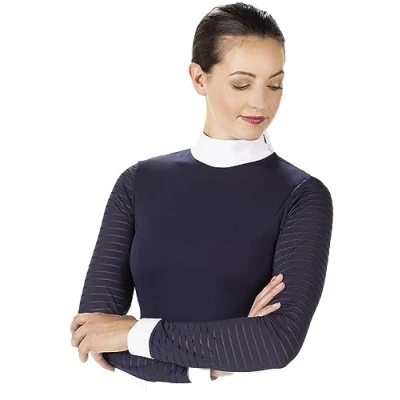 Afbeelding van HKM Wedstrijdshirt Monaco Lange Mouw DonkerBlauw L