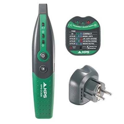 Afbeelding van KPS CC820 Stopcontacttester en Beschermingszoeker Stroomonderbrekers