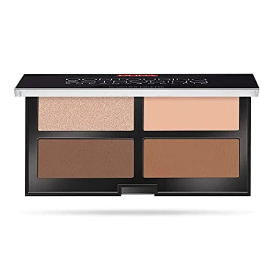 Afbeelding van Pupa Contouring &amp; Strobing Powder Palette 003 Medium Dark Skin 5% korting code PUPA5