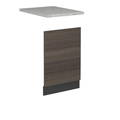 Afbeelding van Vicco Voorpaneel vaatwasser R Line, Edel grijs/Antraciet, 45 cm , WB Marmer