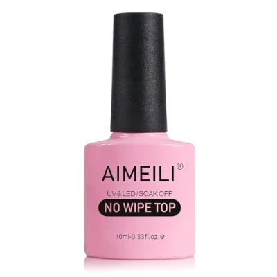 Afbeelding van AIMEILI No Wipe Top Coat Gel Nagellak UV LED Gellack Soak Off Glanzend voor Nagels Nail Art Manicure 10ml