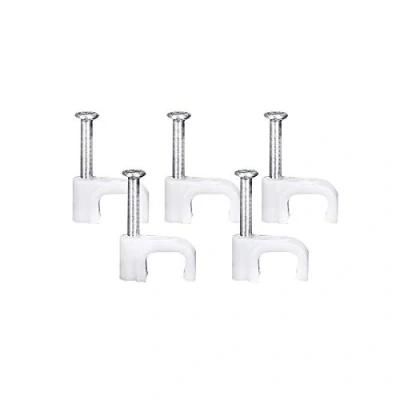 Afbeelding van JBSTK kabelklemmen, kabelclips, kabelhouder voor platte kabel, Cat7, 8 mm, wit, 100 stuks, stuks