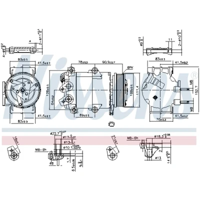Afbeelding van Nissens Airco compressor 890321