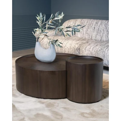 Afbeelding van Eleonora Salontafel Set Max Walnoot