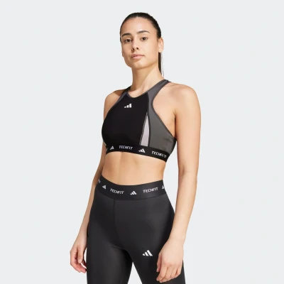 Afbeelding van adidas Performance level 3 sportbh zwart/grijs