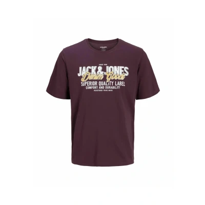 Afbeelding van Jack &amp; Jones Tshirt print, Heren, Maat: 2XL, Plum perfect