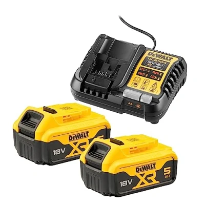 Afbeelding van DeWalt Accessoires DCB1104P2 QW 18V Accu voordeelset: 2x 5.0Ah accu&quot;;s + XR multilader