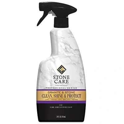 Afbeelding van Stone Care International Graniet &amp; Clean, Shine Protect Spray, 25 fl oz, Wit