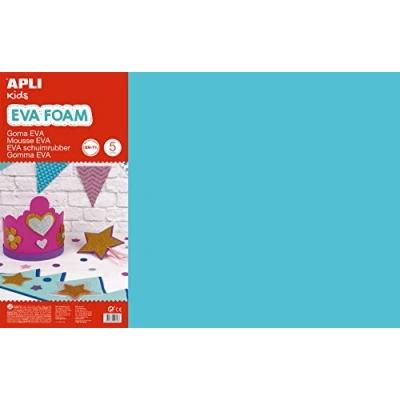 Afbeelding van APLI Kids 12764 EVA schuim lichtblauw 600 x 400 mm 5 vellen