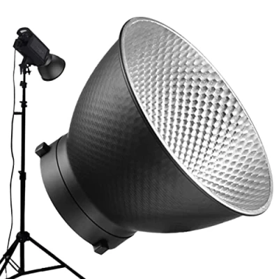 Afbeelding van Parabolische Softbox Bowens Mount 7inch/18cm Draagbare Bowen Diffuser Studio Strobe Flash Light Speedlite, Lampenkap Schotel met 60 Graden Grid Wit Zacht