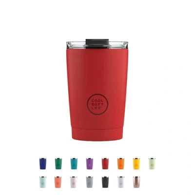 Afbeelding van Cool Bottles Thermosbeker 330 ml 5 uur warm, 10 koud BPA Vrij Vivid Red
