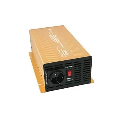 Afbeelding van 12V naar 230V Zuivere Sinus Spanningsomvormer 1000W Goud