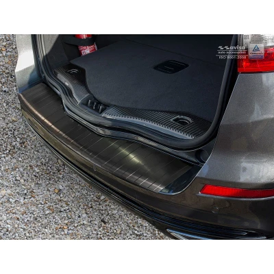 Afbeelding van Avisa Zwart RVS Achterbumperprotector passend voor Ford Mondeo V Wagon 2014 &#039;Ribs&#039;