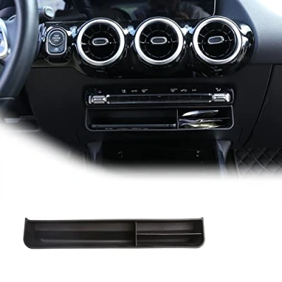 Afbeelding van Zwarte Auto Organizer Doos Voor Benz B Klasse W247 2019 2020 ABS Center Console Opslag Accessoires