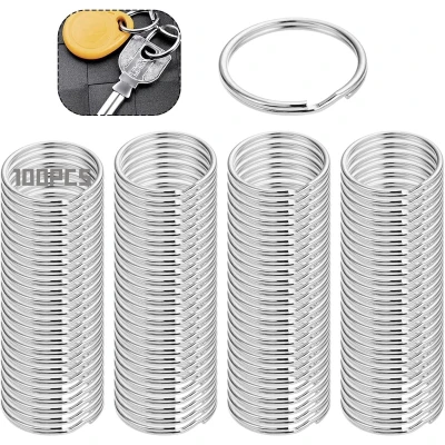 Afbeelding van Doodadeals® Sleutelringen 25 mm Sleutelhanger Ringen Splitringen 100 Stuks