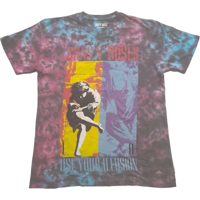 Afbeelding van Guns N&#039; Roses Use Your Illusion Heren T shirt M Blauw/Rood
