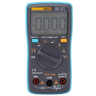 Afbeelding van ANENG AN8002 True RMS digitale multimeter, meet AC/DC spanningsstroomweerstandtester 6000 Tellingen
