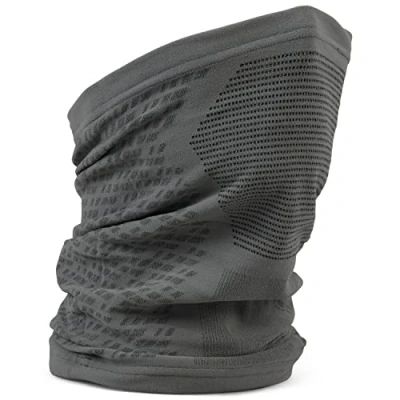 Afbeelding van GripGrab Freedom Warp Knitted Seamless Nekwarmer Fiets Loop Ademhalingspaneel Grijs Unisex Maat One Size