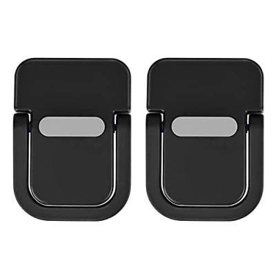 Afbeelding van Bidponds 2 stuks mini koelstandaard van aluminium voor laptops 12 tot 17 inch, zwart
