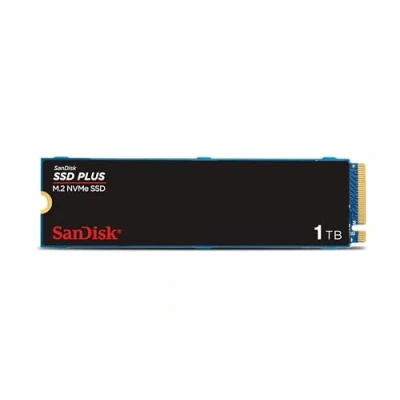 Afbeelding van SanDisk SSD PLUS M.2 NVMe 1 TB (M.2 2280, PCIe Gen 3.0, Eenvoudige Installatie, Western Digital Dashboard, 3 Jaar Garantie)
