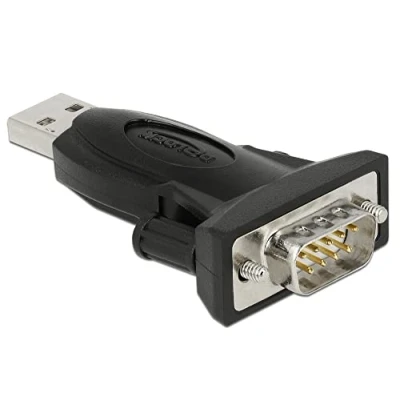 Afbeelding van USB A (m) naar 9 pins SUB D met schroeven seriële RS232 adapter / FTDI chip 0,80 meter