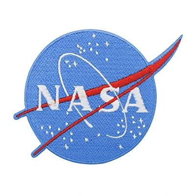 Afbeelding van Finally Home Originele NASA logopatch om op te strijken, astronaut patches, heelal strijkplaatje, planeten ruimte patch