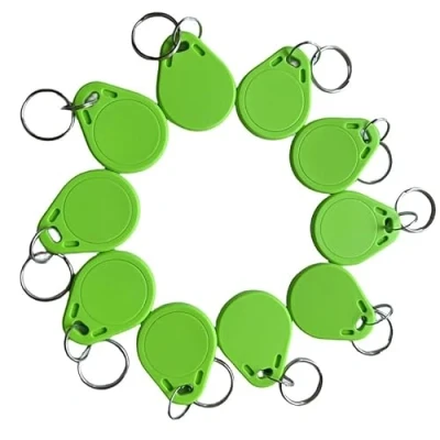 Afbeelding van YARONGTECH MF1 S50 fobs 13.56MHZ ISO14443A toegangscontrole tags (pak van 10) (groen)