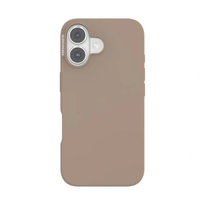 Afbeelding van PopSockets iPhone 16 hoesje compatibel met MagSafe, telefoonhoesje voor 16, draadloos opladen, alleen Latte