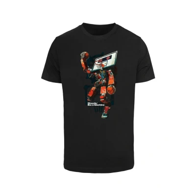Afbeelding van Mister TEE Bball Robot Tshirt print, Heren, Maat: XXL, Black