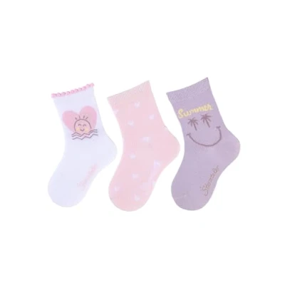 Afbeelding van Sterntaler Sokken 3 pack Summer wit