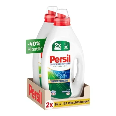 Afbeelding van Persil Ultra concentraat universeel wasmiddel (124 wasbeurten), sterk geconcentreerd vloeibaar met dieptereinig Plus technologie tegen de hardnekkigste vlekken