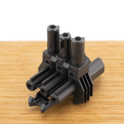 Afbeelding van Plenty installatiestekker splitter Prolink 1 &gt; 2 / zwart