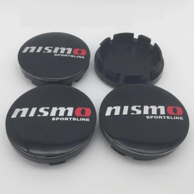 Afbeelding van Naafkappen Wielnaafdeksels Wielkappen 56MM 4 Stuks Compatibel met voor Nissan Nismo Tiida Qashqai Almera Juke X Trail Wieldoppen ABS legering Ring