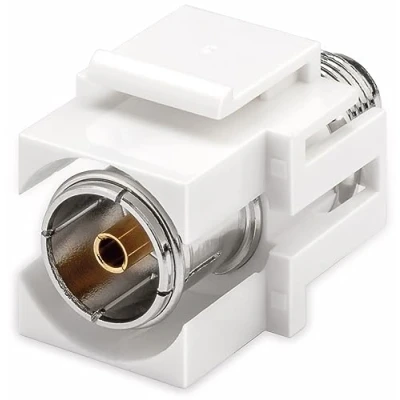 Afbeelding van Keystone module F (v) Coax IEC verzonken aansluiting / wit