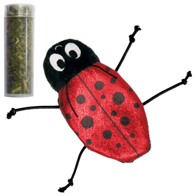 Afbeelding van Kong Lieveheersbeestje Met Catnip Hervulbaar 10X6,5X2 CM