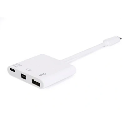 Afbeelding van Equip USB C St &gt; MiniDP /USB A BU PD adapter 0,15 cm wit